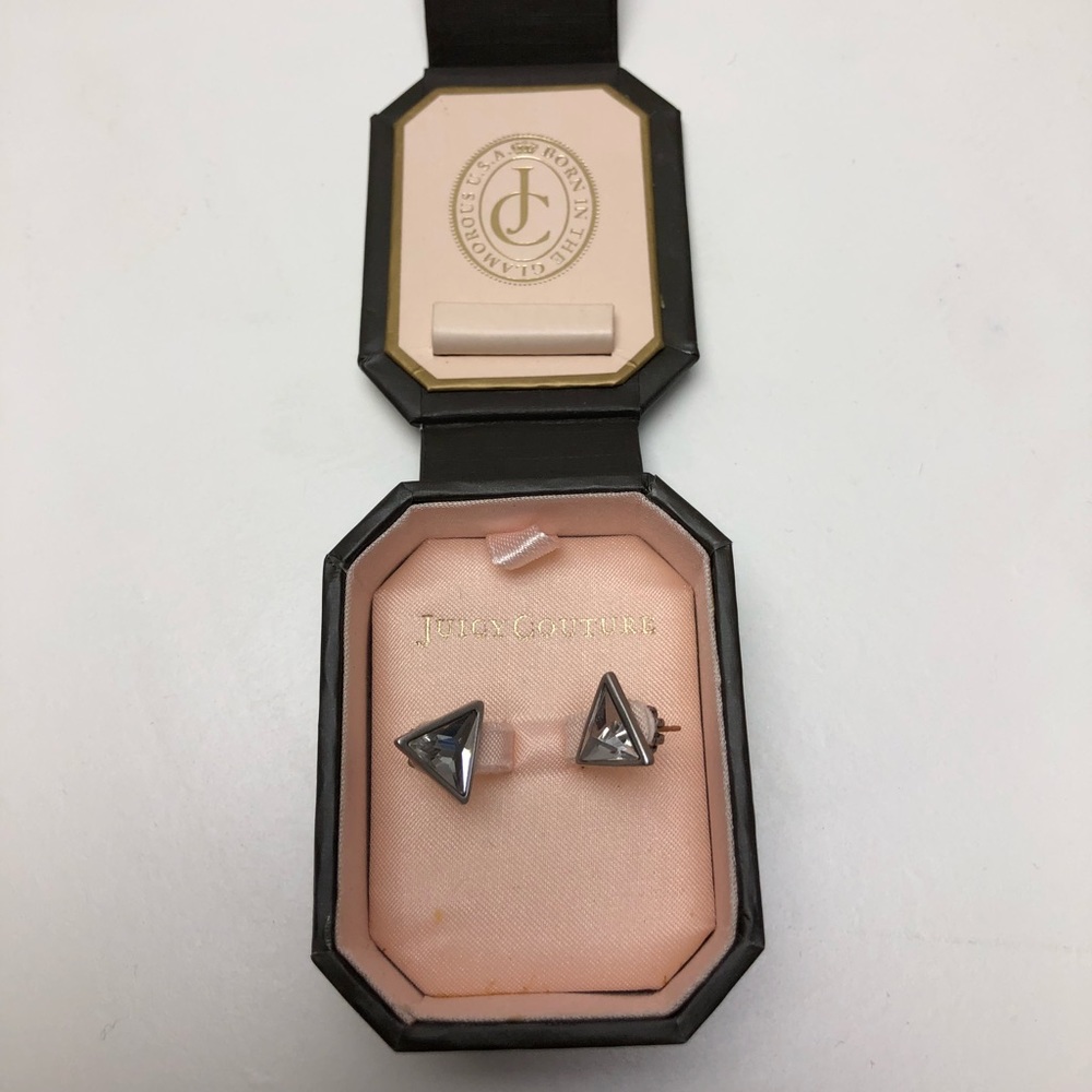 Juicy Couture Triangle Gem Earrings